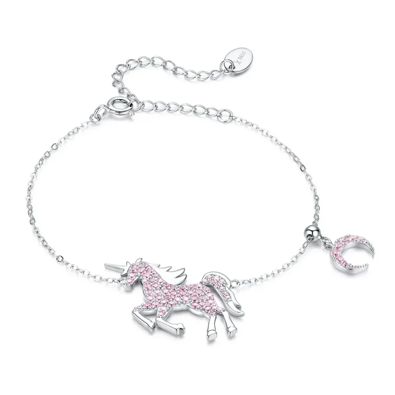 (image for) Silver Unicorn Chain Slider Bracelet - PANDORA Style - SCB155 - Product Image