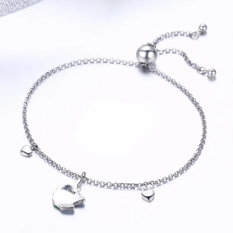 (image for) Silver Unicorn Memory Chain Slider Bracelet - PANDORA Style - SCB106 - View 3