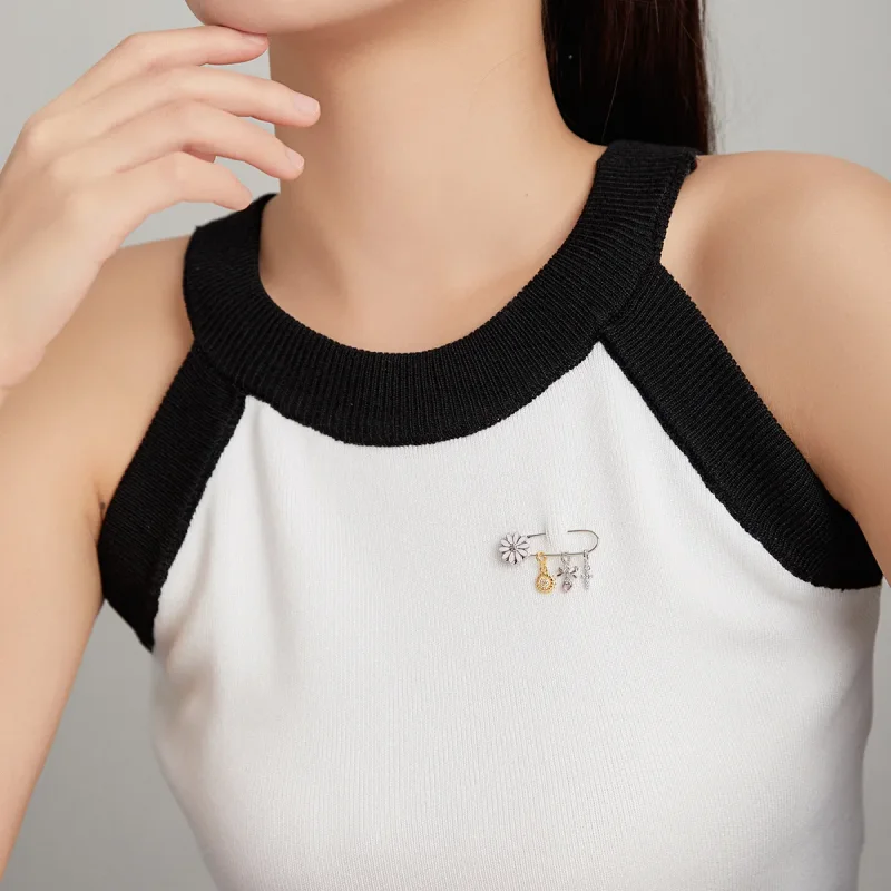 (image for) PANDORA Style Little Daisy Brooch - BSX004 - View 7