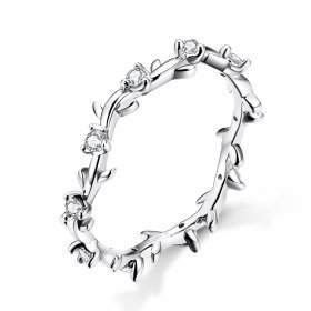 Pandora Style Silver Ring, Flower Crown - SCR625