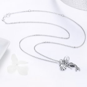 Silver Legend of Mermaid Necklace - PANDORA Style - SCN237