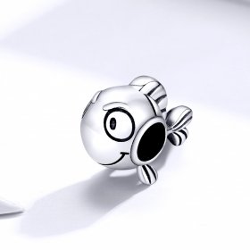 Pandora Style Silver Charm, Big Eyes Fish - SCC1477