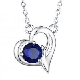 Pandora Style Asymmetrical Heart Necklace - SCN487