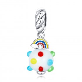 PANDORA Style Rainbow Glass Dangle Charm - SCC2225