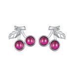 Pandora-style Cherry Stud Earrings - SCE1604
