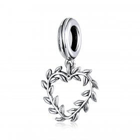 Pandora Style Silver Bangle Charm, Weave Love - SCC1520