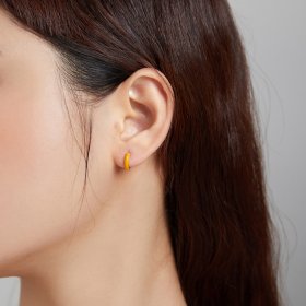 PANDORA Style Little Orange Hoop Earrings - BSE488-OR