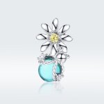 Pandora Style Silver Charm, Fireflies and Daisy - SCC1369