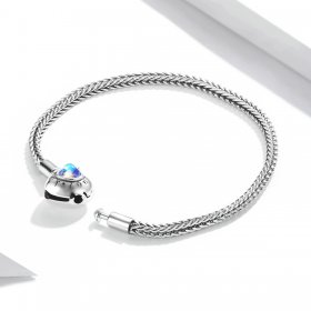 Pandora Style Heart Clasp Bracelet - SCB223