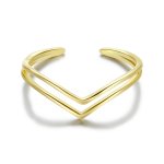 Pandora Style 18ct Gold Plated Open Ring, Wish - SCR713