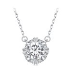 Pandora Style Exquisite Moissanite Necklace (One Certificate) - MSN011