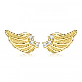 PANDORA Style Golden Wings Stud Earrings - BSE524
