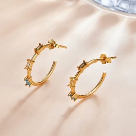 PANDORA Style Colorful Zircon Stud Earrings - SCE1211