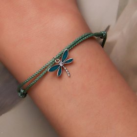 PANDORA Style Summer Dragonfly Cord Bracelet - SCB237