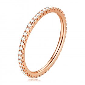 Pandora Style Rose Gold Fashion Elf Ring - SCR066-C