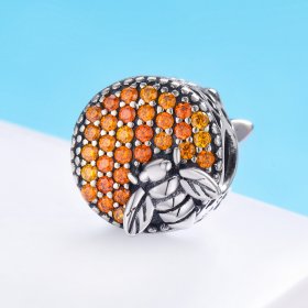Pandora Style Silver Charm, Bee House - SCC654
