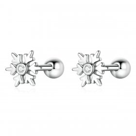 PANDORA Style Beautiful Snowflakes Stud Earrings - BSE529