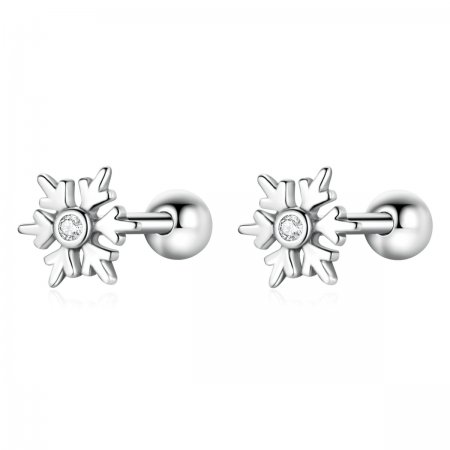 PANDORA Style Beautiful Snowflakes Stud Earrings - BSE529