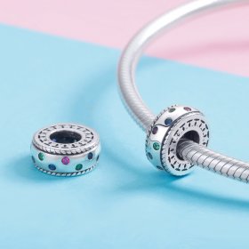 Pandora Compatible Silver Moment of First Encounter Spacer - SCC1005