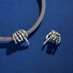 Pandora Style Skeleton Hand Charm - BSC909