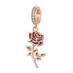 PANDORA Style Red Rose Dangle Charm - BSC642