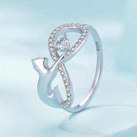 stylish Pandora Style Infinity Knot Ring - SCR918