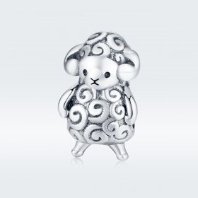 Pandora Style Silver Charm, Little Sheep - BSC187