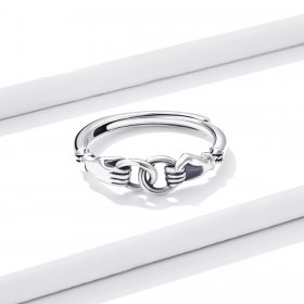 PANDORA Style Chain of Hands Ring - BSR183