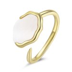 PANDORA Style Rainbow Mother of Pearl Open Ring - BSR174