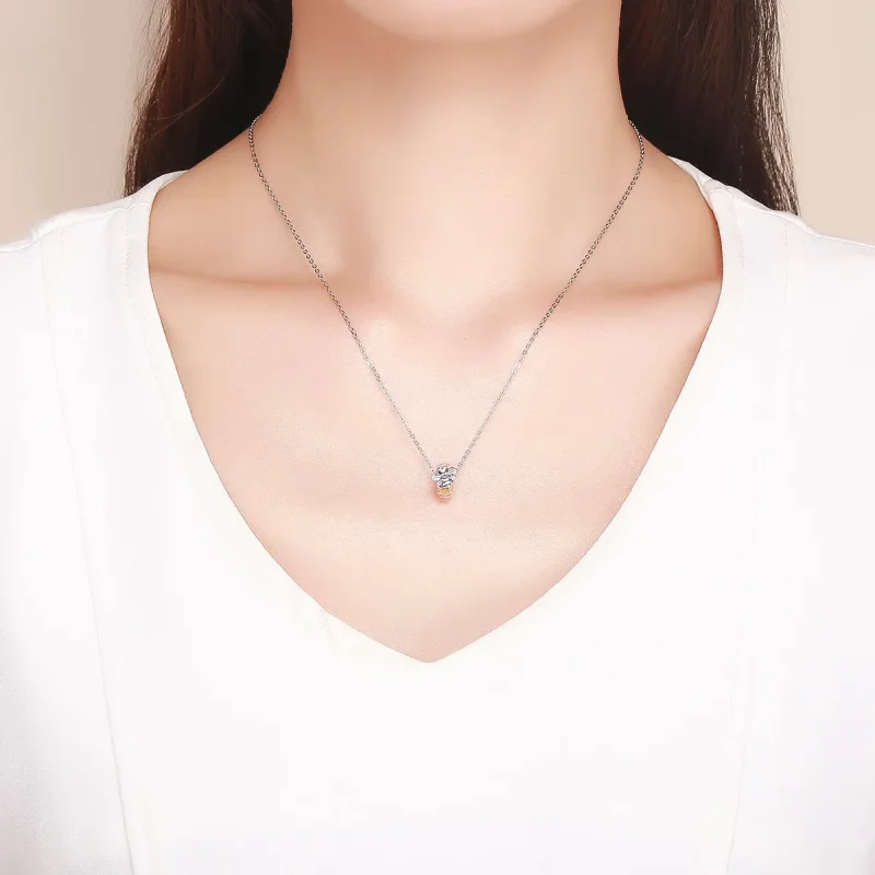 (image for) Pandora Compatible Silver Bee Spacer - SCC1102 - View 3