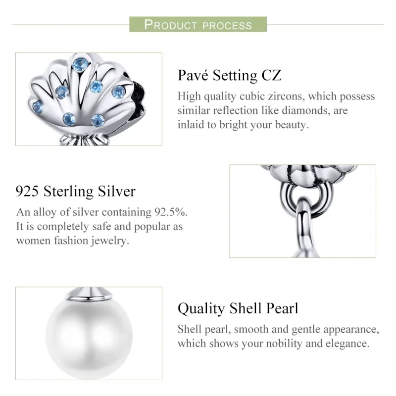 (image for) Pandora Compatible Silver Cherish Happiness Dangle Charm - SCC1155 - View 4