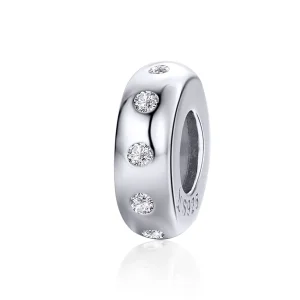 (image for) Pandora Compatible Silver Glittering Spacer - SCC1171