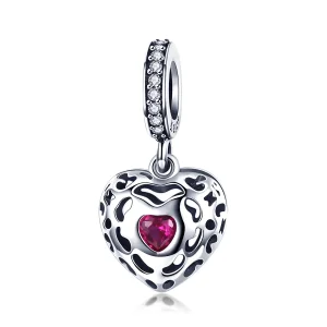 (image for) Pandora Compatible Silver Happiness Dangle - SCC1007