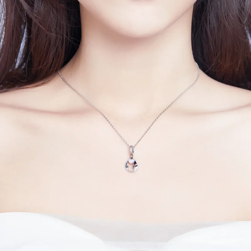 (image for) Pandora Compatible Silver Happy Kitty Dangle Charm - SCC1140 - View 3