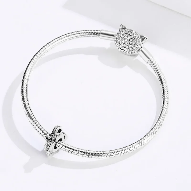 (image for) Pandora Compatible Silver Knot Spacer - SCC1234 - View 3