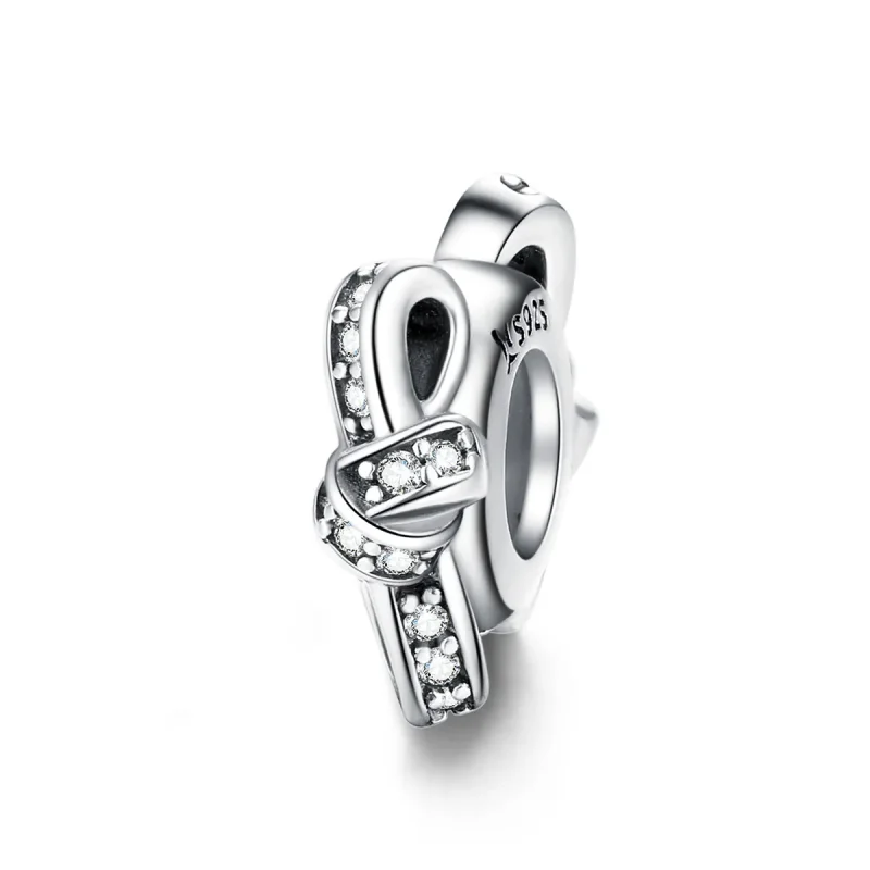 (image for) Pandora Compatible Silver Knot Spacer - SCC1234 - Product Image