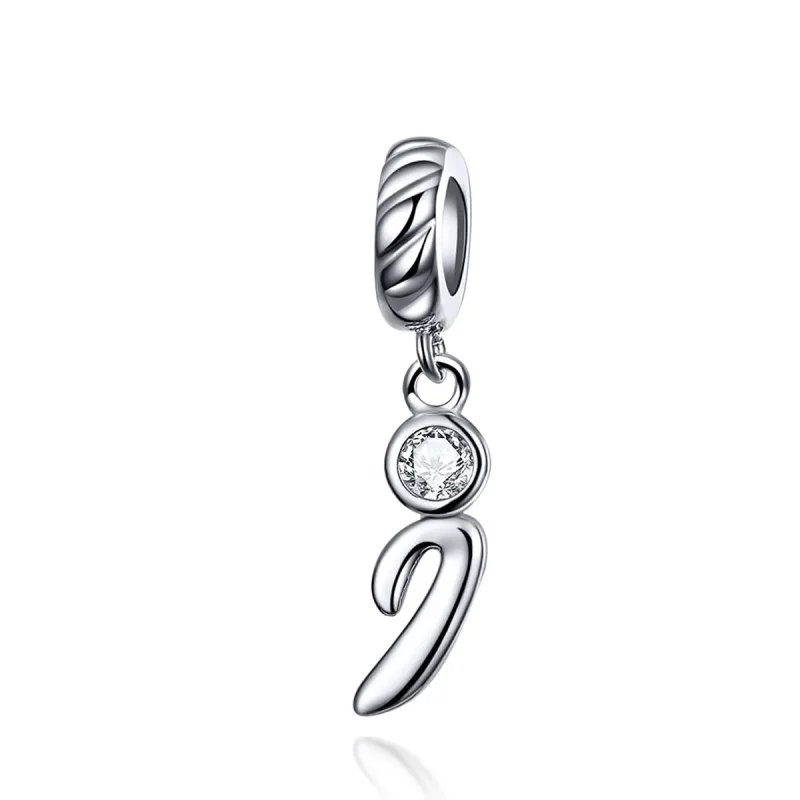(image for) Pandora Compatible Silver Letter I Dangle - SCC1183-I - Product Image