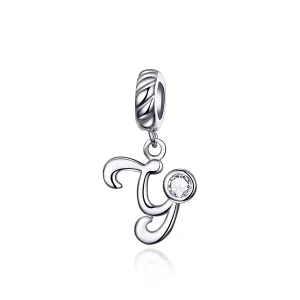 (image for) Pandora Compatible Silver Letter Y Dangle - SCC1183-Y
