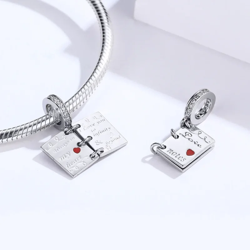 (image for) Pandora Compatible Silver Love Letter Dangle - SCC1262 - View 4