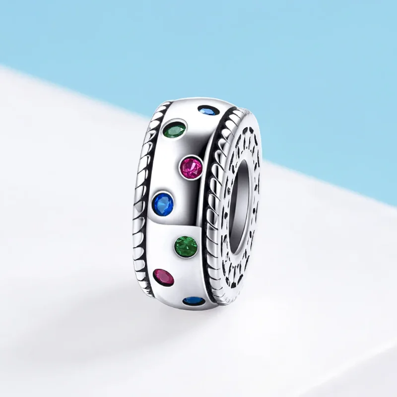 (image for) Pandora Compatible Silver Moment of First Encounter Spacer - SCC1005 - View 2