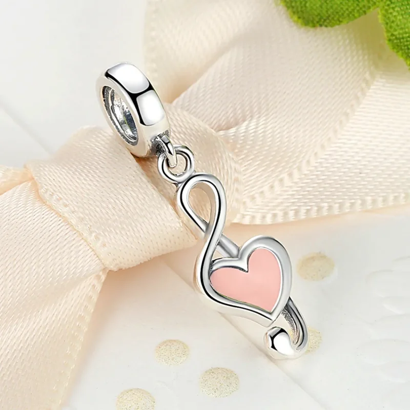 (image for) Pandora Compatible Silver Musical Notes Dangle - SCC110 - View 5