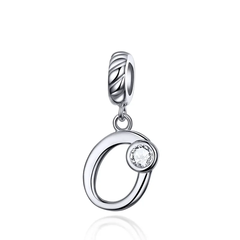 (image for) Pandora Compatible Silver Number 0 Dangle - SCC1183-O - Product Image