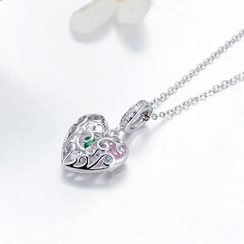 (image for) Pandora Compatible Silver Palpitation Dangle Charm - SCC1126 - View 3