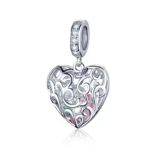 (image for) Pandora Compatible Silver Palpitation Dangle Charm - SCC1126