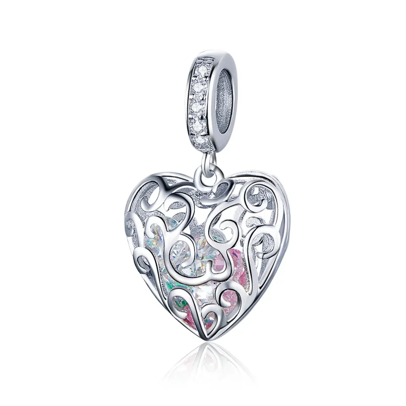 (image for) Pandora Compatible Silver Palpitation Dangle Charm - SCC1126 - Product Image