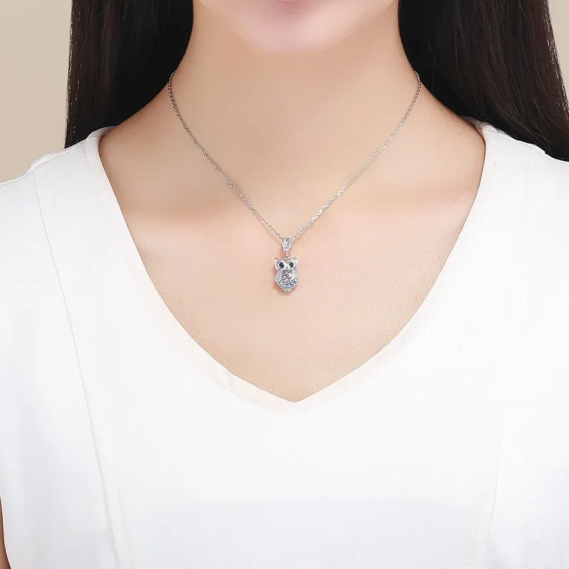 (image for) Pandora Compatible Silver Perpetual Owl Dangle - SCC1124 - View 9