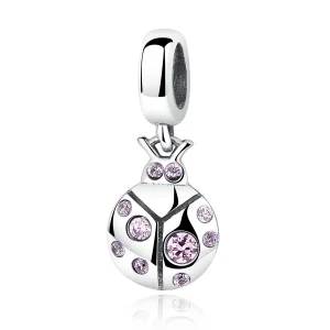 (image for) Pandora Compatible Silver Small Beetle Dangle - SCC023