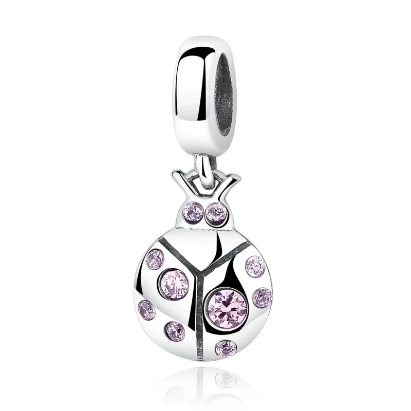 (image for) Pandora Compatible Silver Small Beetle Dangle - SCC023 - Product Image