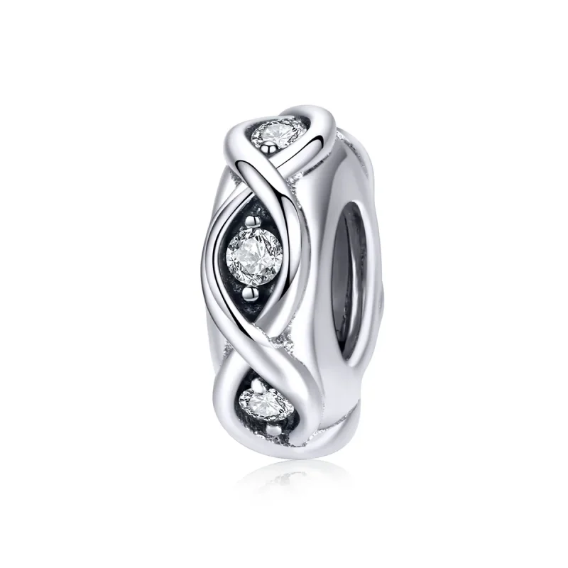 (image for) Pandora Compatible Silver Sparkle Spacer - SCC1153 - Product Image