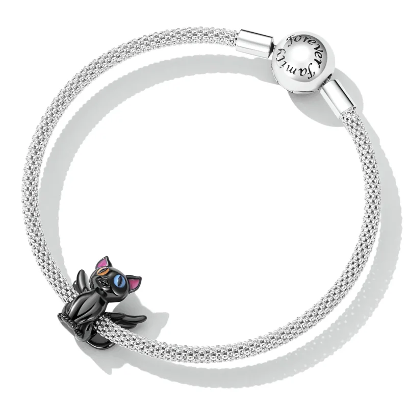 (image for) PANDORA Style Angel Cat Charm - SCC2299-BK - View 5